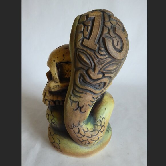 NEW 2019 LE #64/250 EEKUM BOOKUM FORBIDDEN ISLAND BAR COBRA SKULL TIKI MUG - Picture 8 of 15